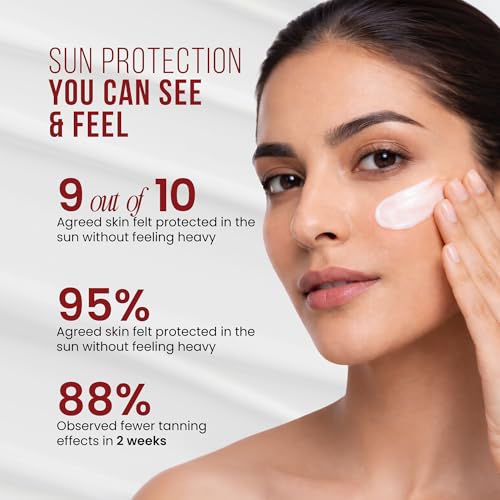 Image of Mitchell USA Ageless Anti Aging Face Sunscreen SPF 45 | UVA /UVB Protect | Vitamin E, Carrot, Soyabean & Lotus Seed Extract | For All Skin Types of Men & Women | Alternative to Sunscreen SPF 50 | 50ml