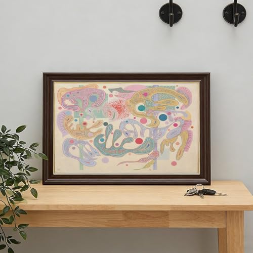 Toile Kandinsky Capricious Forms tableau avec cadre à suspendre 20,3x30,5 - 7