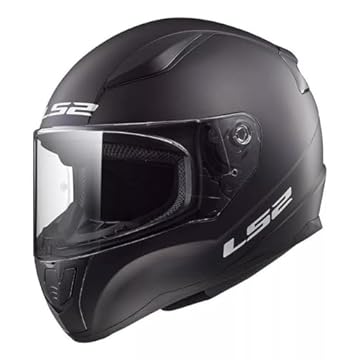 Capacete Ls2 Rapid Ff353 Monocolor Preto Fosco 60/L
