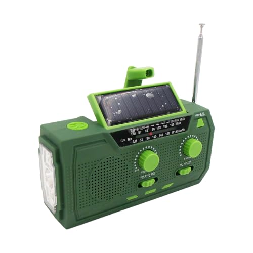 Radio solar con manivela ideal para acampadas y supervivencia exterior