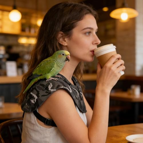 Protector de hombro para pájaros capa de paseo para agapornis 5