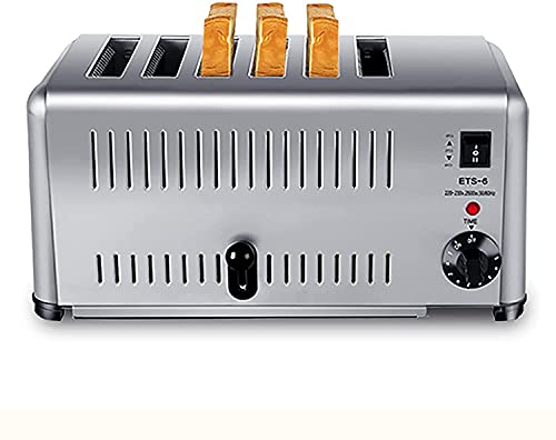 XBR Toaster-Ofen-Toaster, kommerzielle 6 Scheiben der Toast-Heizmaschine Pressen-Sandwich-Maschine, Toastmaschine Toast…