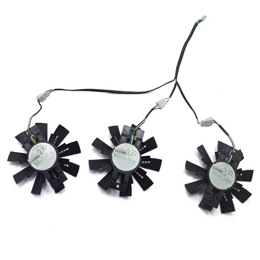 A Set of Fan for GTX980Ti GeForce GTX1070 1080AMP Graphics Card Cooling Fan GA92S2U