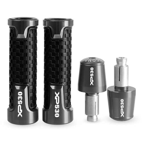 ヤマハ YZF XP530 XP 530 2017 2018 2019 オートバイアクセサリー 7/8 22MM ハンドルバーハンドグリップ ハンドルバーエンドキャッププラグ 交換する(Gray)
