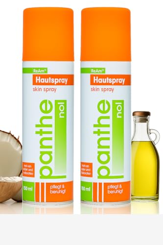 ReAm | Panthenol Hautspray | Für strapazierte und gereizte Haut | Effektive Unterstützung bei Regeneration der Haut | Mit besonders hohen Anteil an hautpflegendem Panthenol (ca. 5%) | 2 x 150ml