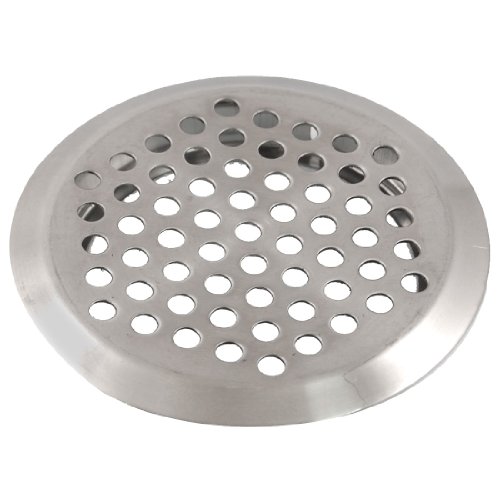 Sourcingmap Kitchen 65mm Dia Stainless Steel Perforated Round Air Vent Louver, Silver Tone