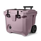 BrüMate BrüTank 35qt Wheeled Hard Cooler with Built-in Drink Dispenser Tank and Tap | Perfect for Beach, Tailgating, Drinks, Camping, Sports Games, Parties and More (Lilac Dusk)