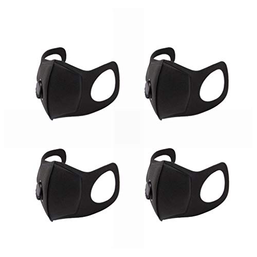 Preisvergleich Produktbild Atemschutzmaske Schutzmaske - Premium Atemmaske Staubmaske Luftreinigung Maske Mund Muffel Kohlefilter Staub Dunst Nebel - Grippeschutzmaske, Schützt vor Viren und Verschmutzungen (4 Stück)