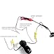 EIMZU Rückfahrkamera Kabel, 10M Rückfahrkamera-Verlängerungskabel, Rückfahrkamera Mit Kabel, Verbessertes Doppelt Abgeschirmtes RCA-Videokabel mit Gelber Buchse-Buchse-Verbindung und Stromkabel