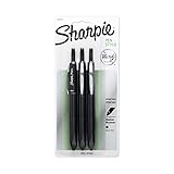 Sharpie Pen RT Retractable Grip Medium Point Pens, 3 Black Ink Pens (1800139)