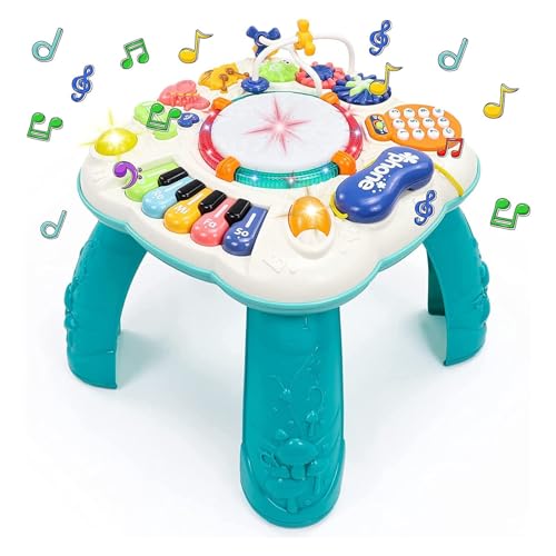 Jouet Bebe 1 an – Table Activité Bébé 6 en 1 Jouet Enfant Jeux Bebe 1 2 3 Ans Fille Garçon Table d&rsquo;Activité Musicale Bebe Jouet Eveil Éducatif Cadeau pour Noel Enfant