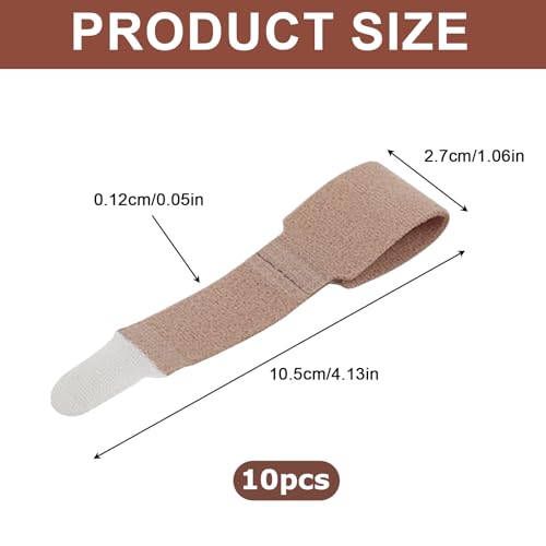 10 Stück Trigger Finger Schiene,Finger Klammer Schiene Fingerbandage für Kleiner Finger, mittelfinger, ringfinger, Bandage Finger, Verstellbare Fingerschutz