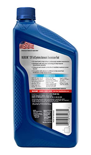 Valvoline Cvt Full Synthetic Continuously Variable Transmission Fluid 1 Qt #TOP1