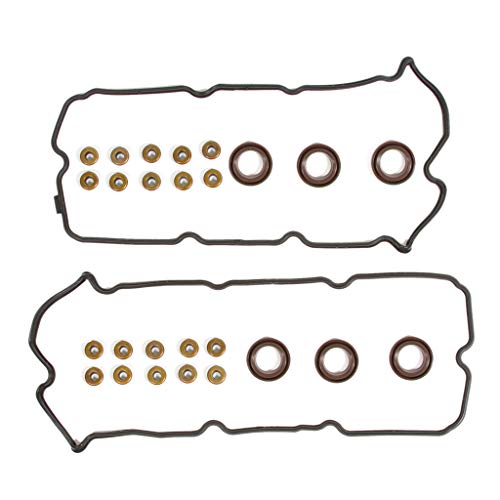 Evergreen VC3020 Valve Cover Gasket Set Compatible with 95-99 Nissan Maxima Infiniti I30 3.0 DOHC VQ30DE