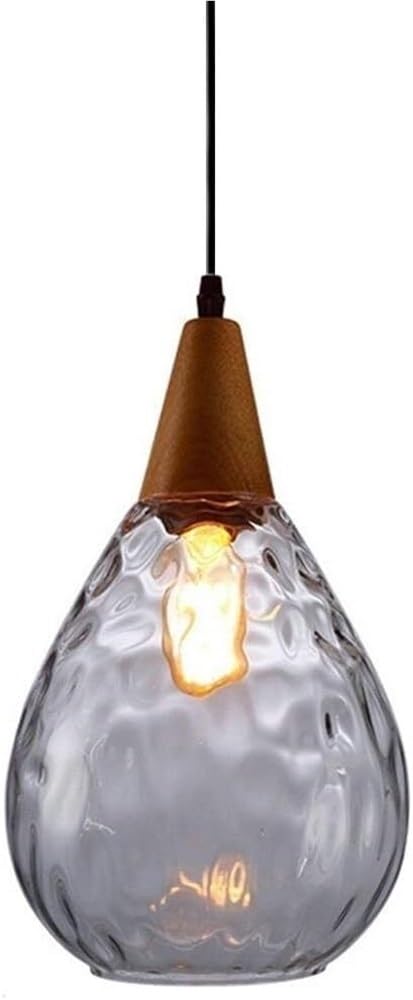 Lámpara colgante ajustable de cristal para renovar techos antiguos