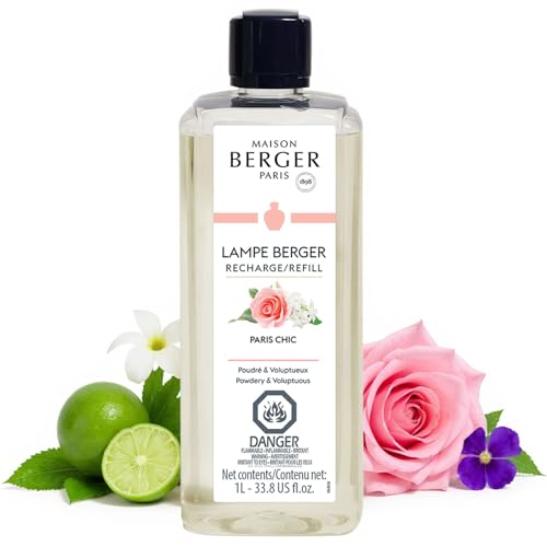 Paris Chic - Lampe Berger Fragrance Refill for Home Fragrance Oil Diffuser - 33.8 Fluid Ounces - 1 Liter