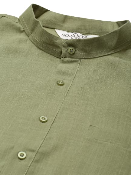 Image of SOJANYA (Since 1958, Men's Silk Blend Grey Kurta Pyjama & Silk Blend Jacket Combo