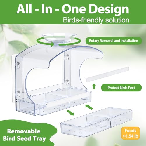 Mangeoire oiseaux extérieur avec bain d'oiseaux et bol d'eau - 7