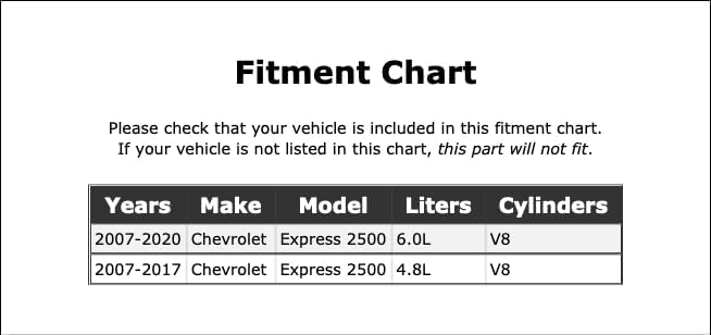 Upper Radiator Coolant Hose Compatible With Chevrolet Express 2500 2007 2008 2009 2010 2011 2012 2013 2014 2015 2016 2017 2018 2019 2020 PC-142306