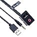 Produktbild Universelle Auto Armaturenbretthalterung USB AUX Buchse + AUX 3.5mm Verlängerungskabel Panel Lead | Kompatibel mit VW Volkswagen Mercedes Audi BMW Mazda Honda Ford Toyota Fahrzeug Radio Kabel | 1.5 m