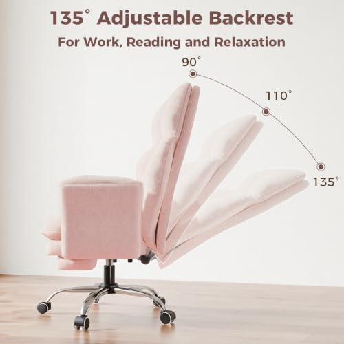 Image of Big and Tall Office Chair, Flip Armrests for Pets & Cross Legged Sitting