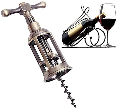 Tire-bouchon ouvre-bouteille vintage en alliage robuste pour cuisine