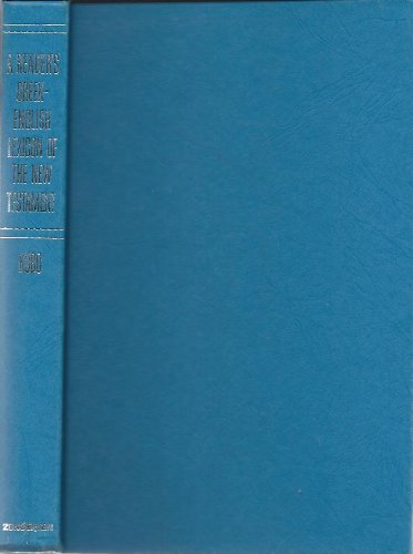 Reader's Greek English Lexicon of the New Testa... B004GB8VW8 Book Cover