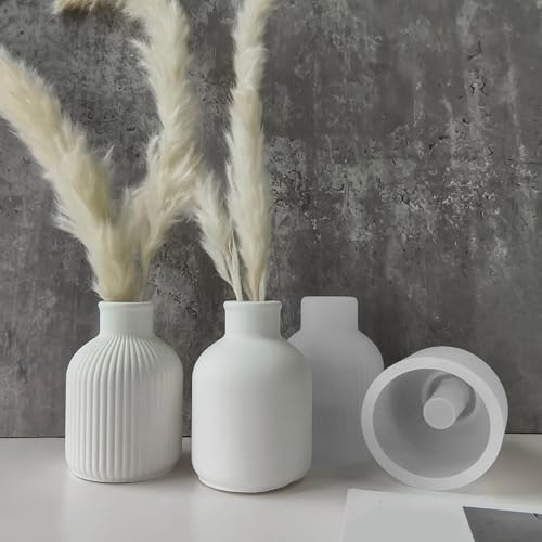 Moules en silicone pour vases, béton décoratif, résine et plâtre