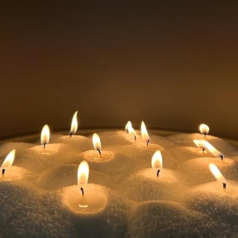 Niceme Customized Powder Pearled Candle 26Oz / 750g Refillable Beaded Wax Sand w/ 6 Inch Pre-Waxed ECO Natural Wicks for Candle Making DIY All Natural Reusable Candle Making Self Extinguish Candle Cover