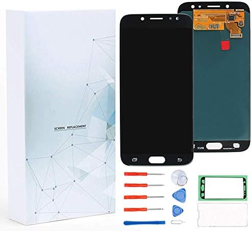 Maojia LCD Display Touch Screen Replacement Digitizer Assembly Compatible for Samsung J7 Pro SM-J730G/DS,Galaxy J730F J730G J730GM J730DS Super AMOLED with Tools and Adhensive(Black)