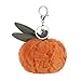 Apricot Lamb Orange Cute Food Plushies Keychain, Soft Stuffed Plush Keychain Toys for Kids’ Backpack, Purse