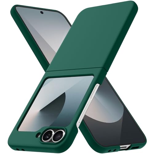 Galaxy Z Flip6 �P�[�X ���^ �l�C �y�� ���΂ݖh�~ Z Flip 6 SC-54E �X�}�z�P�[�X �Ռ��z�� PC�f�� �V���v�� �n�[�h �T���X�� �����Y�ی� �Ռ��z�� �ϋv �l�C �g�уJ�o�[ �t�H���X�g�O���[�� -15-ZFLIP6-08