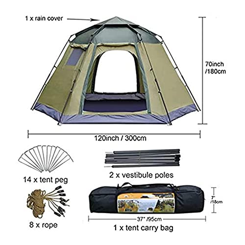 Carpa automática de viaje para 4 personas color azul miniatura 2