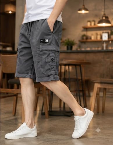 Image of Brulry Men's Shorts || Cotton Casual Shorts for Man || Shorts Pant for Men