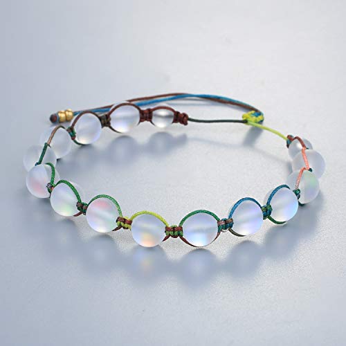 KANYEE Bracelets De Perles Lune Bracelet Rang Coloré Bracelets De Corde Faits à La Main pour Femmes - 23G – Image 4