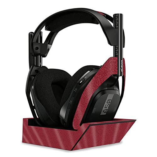Image of MightySkins Glossy Glitter Skin Compatible with Astro A50 Wireless Headphones + Base Station (Gen 4) - Solid Burgundy | Protective, Durable High-Gloss Glitter Finish | Easy to Apply | Made in The USA
