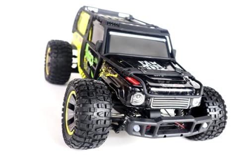 ES-Toys RC Elektro Buggy 1:10 mit 2,4Ghz Fernsteuerung, 48 km/h, Allradantrieb - 1700 mAh LiIon Extreme 204E (Schwarz-Gelb)