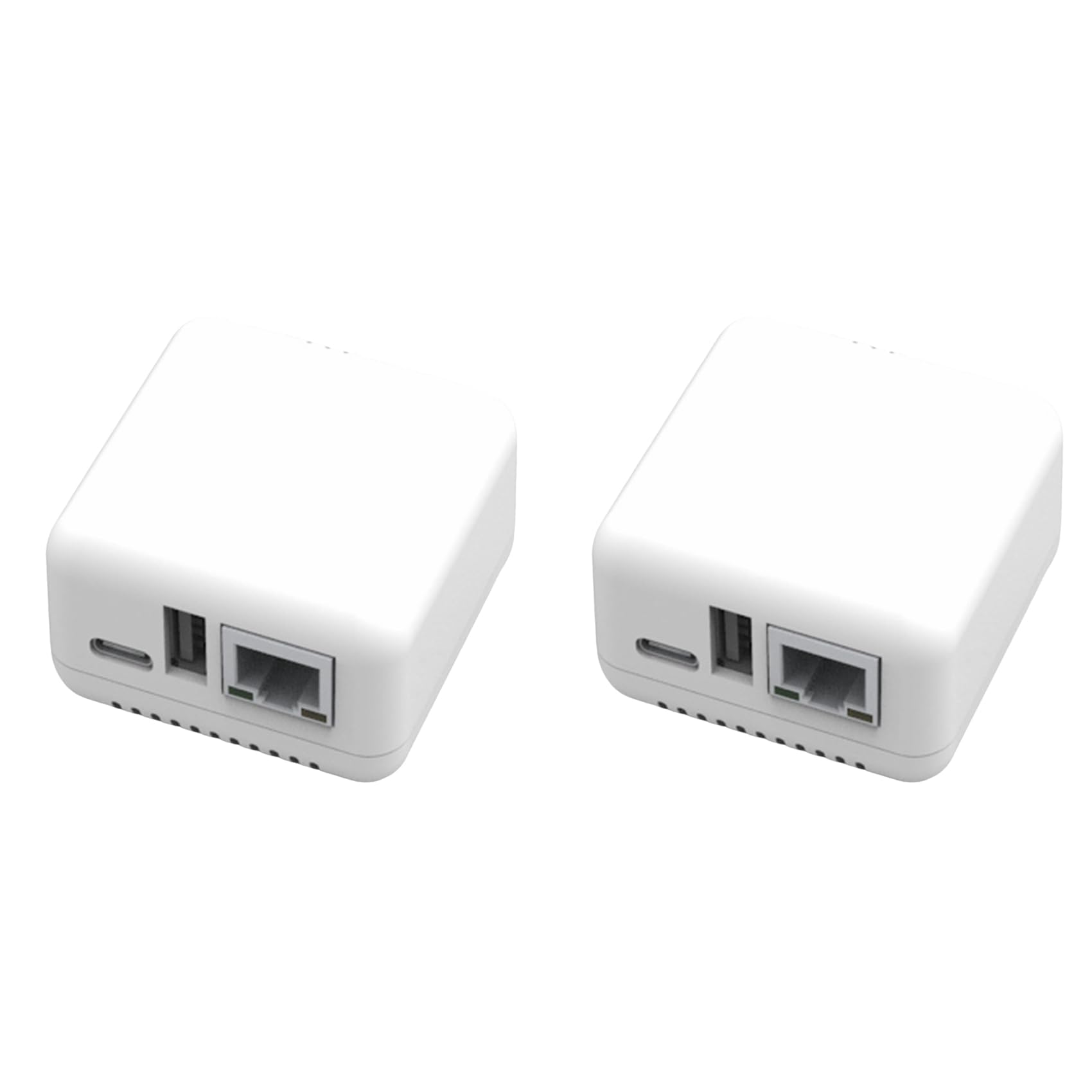 2 Pz NP330 Server di Stampa di Rete USB 2.0 Mini Server di Stampa USB 2.0 Connessione RJ45 100 Mbps per Telefoni Android Spina UE