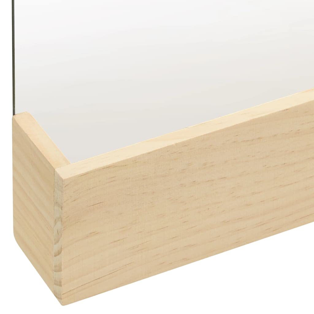 Amazon.co.jp: 装飾、ミラー、ウォールミラー パイン無垢材 23x39.5 cm