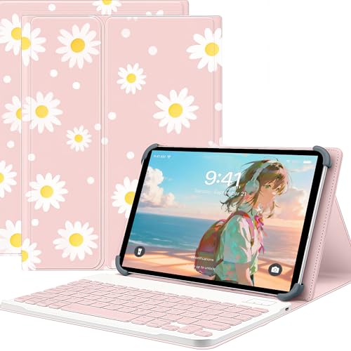 For DOOGEE Tab E3 Pro �P�[�X 13�C���` �^�u���b�g���C�����X ���C������ �X�^���h�@�\ �������L�[�{�[�h�t�� �l��TPU�t�b�N�Œ� Bluetooth�L�[�{�[�h �ϏՌ� PU���U�[ ����PU���U�[ Type-C�[�d�Ή� (�Ђ܂��,