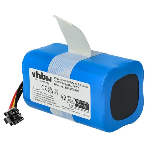 vhbw Akku kompatibel mit 360 S10, QH100003, X100 Max, X100 Saugroboter (5000 mAh, 14,52 V, Li-Ion)