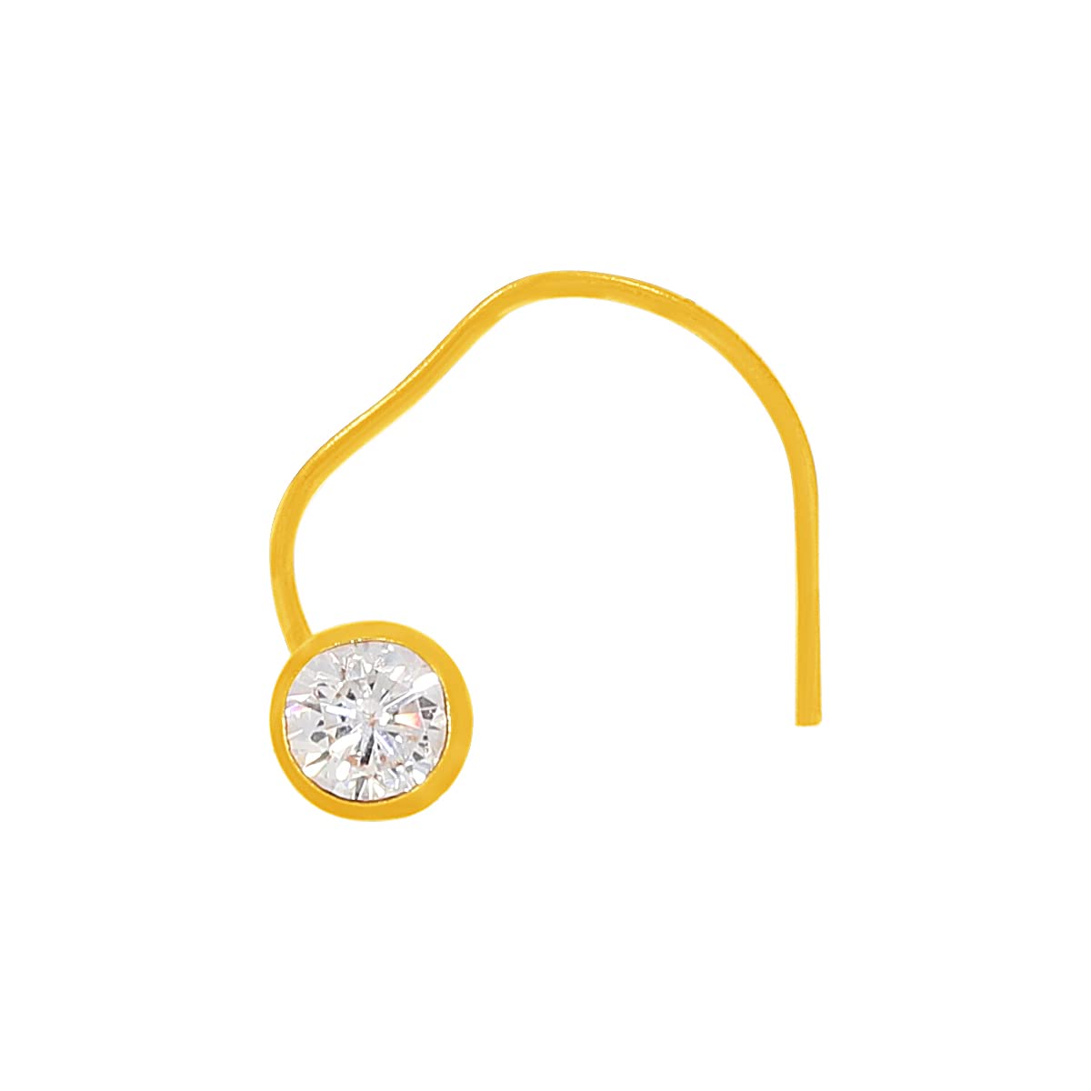 WHP JEWELLERS Moonlit Pearl Yellow Gold Nose Pin for Women 22 KT | Gold Nath for Women | Gold Nose Nath | Gold Naak ki Nose Pin for Women | Fashion Jewellery for Girls | Great for Gifting (B0C3XJN6DX) Amazon Price History, Amazon Price Tracker