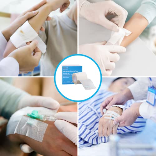 Bulk Pack Microporous Medical Tape Adhesive Bandage,10 Yards Hypoallergenic Self Adhesive Rolls, Flexible Stretch Breathable Dressing (2 Inch X 10 Yards (Pack Of 6)) #TOP3