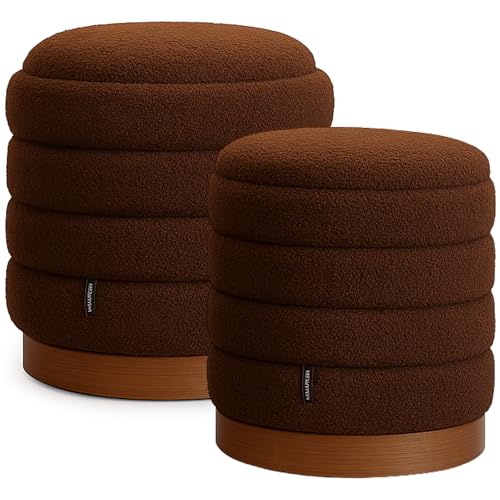 LAMBY HOME Pack 2 Puff Almacenaje de Salon