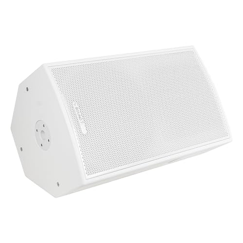 Image of Sound Town CARME Series 15 inch 2-Way Powered Professional PA DJ Speaker, White with Onboard DSP, Birch Plywood for Installation, Live Sound, Karaoke, Bar, Church