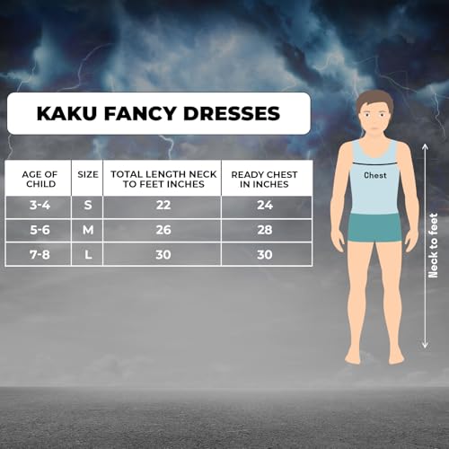 Image of Kaku Fancy Dresses Superhero Costume for Kids - Fancy Dress Outfit for Birthday, Halloween, Role Play