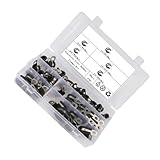 KOCKSHION 50 pièces Colliers de Serrage Métalliques R-type Acier Inoxydable avec Joint C...