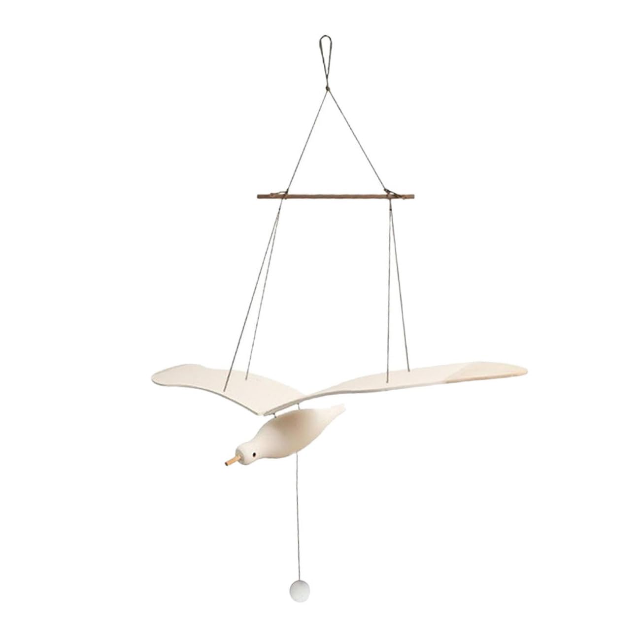 Ornement Suspendu Oiseau Bois Noble Décoration Élégante et Artisanale