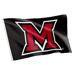 Desert Cactus Miami University (OH) Flag RedHawks Flags Banners 100% Polyester Indoor Outdoor 3×5 (Style A)