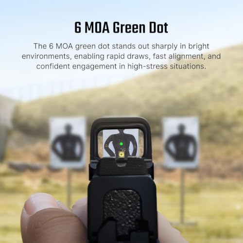 Image of OSIGHT SE Enclosed Micro Red Dot Sight, 2 MOA Dot & 32 MOA Circle or 6 MOA Dot, Red & Green Reticle Options, RMSc /K Footprint Compatible, Compact Reflex Sight for Concealed Carry